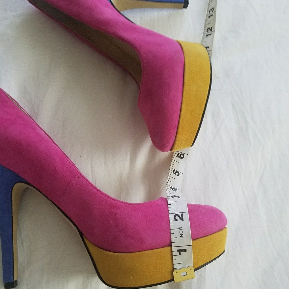 Enzo Angiolini Colorblock Heels - Picture 6 of 8